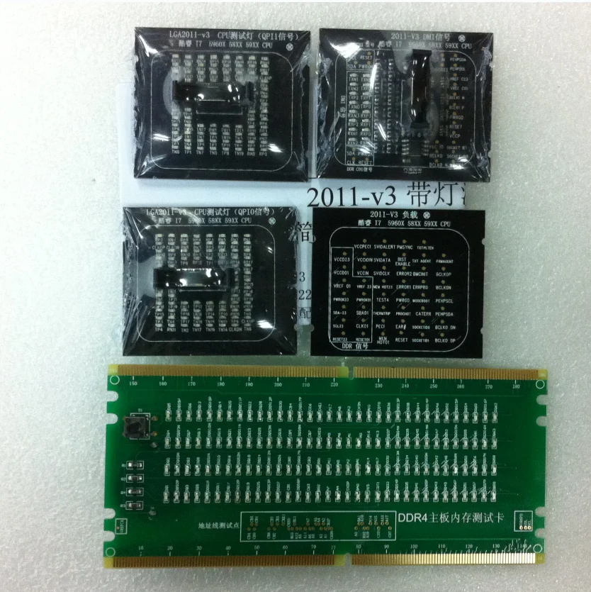LGA2011-V3 Server CPU LED Dummy Load Test Board Socket Signal Troubleshooting Fixture For Server Mainboard Repair
