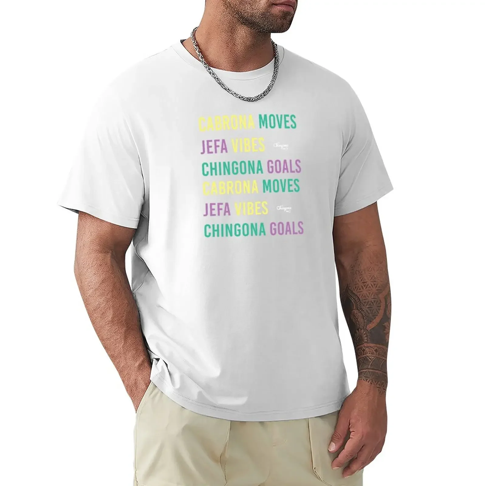 Summer Vibes Chingona T-Shirt hippie clothes summer tops plus size tops T-shirts for men cotton