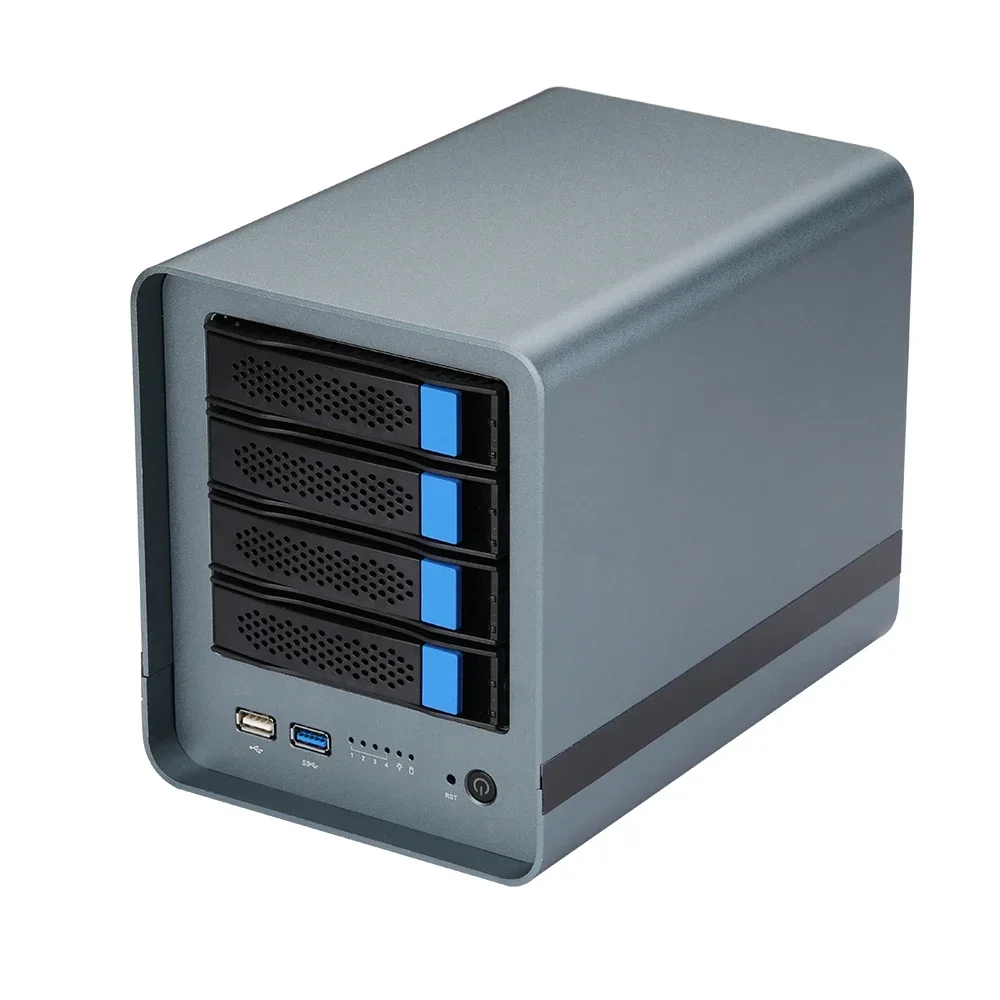 4 Bay NAS Fully Customizable Advanced Router Mini Server Desktop PC CPU i5-10210U i7-10710U 2x SSD 4x HDD 4x LAN