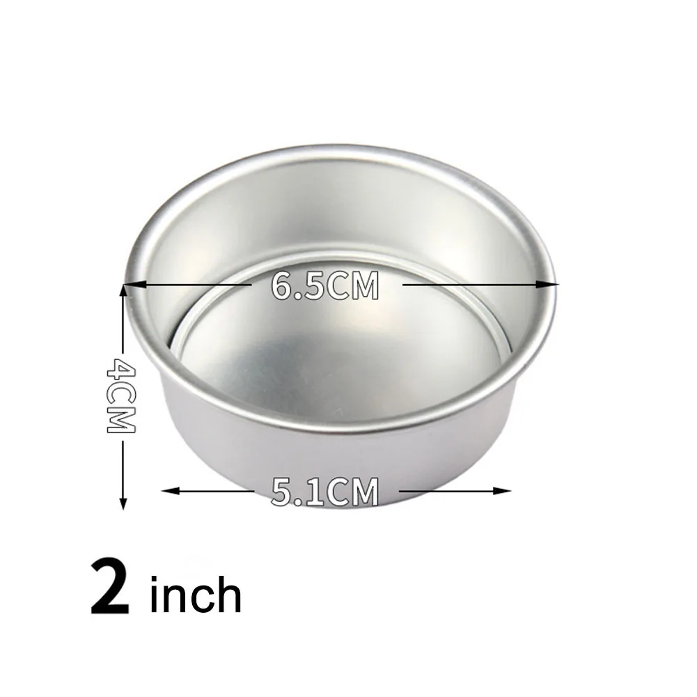 Aluminium Alloy Round Mini Cake Baking Tray, 2/4/6/8/10in Nonstick Angel Food Cake Pan, Perfect for Personal Shortbread