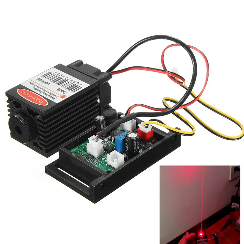 Imagem -03 - Módulo de Ponto de Diodo Laser Infravermelho Focalizável 500mw 808nm 12v Mais Ttl Mais Módulo de Laser de Resfriamento de Ventilador para Máquina de Gravação Cnc