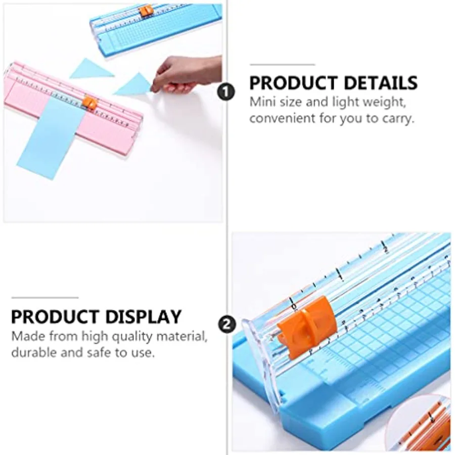 5 قطعة قاطع الورق الصغير A5 شفرات بديلة أداة تشذيب الورق المحمولة عبوات لصياغة صور القصاصات والاستخدام المكتبي
