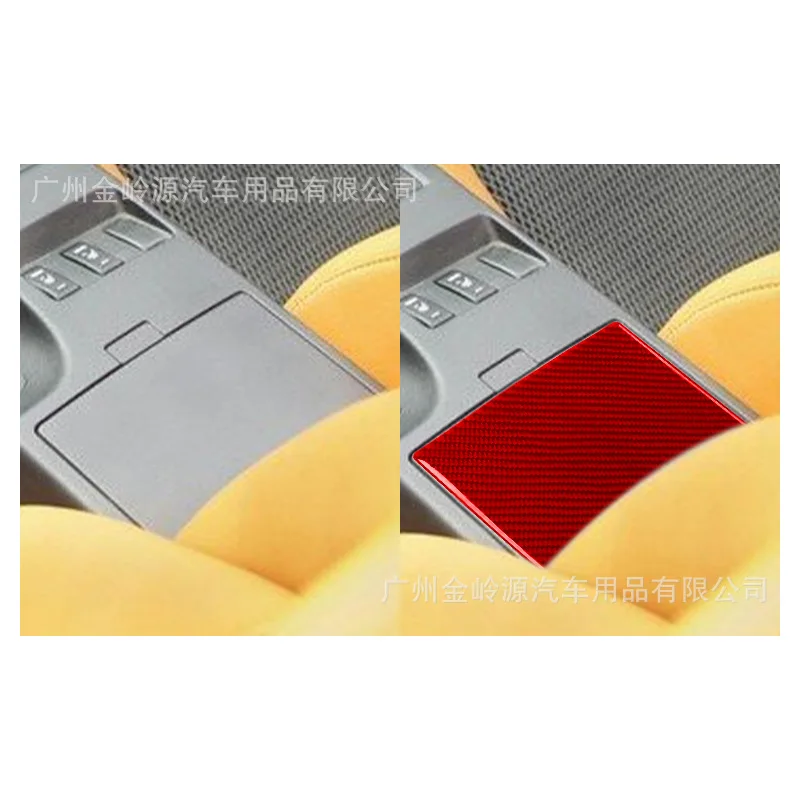 

For 03-09 Nissan Nissan 350Z Red Carbon Fiber Central System Control Storage Box Decoration Interior Modification