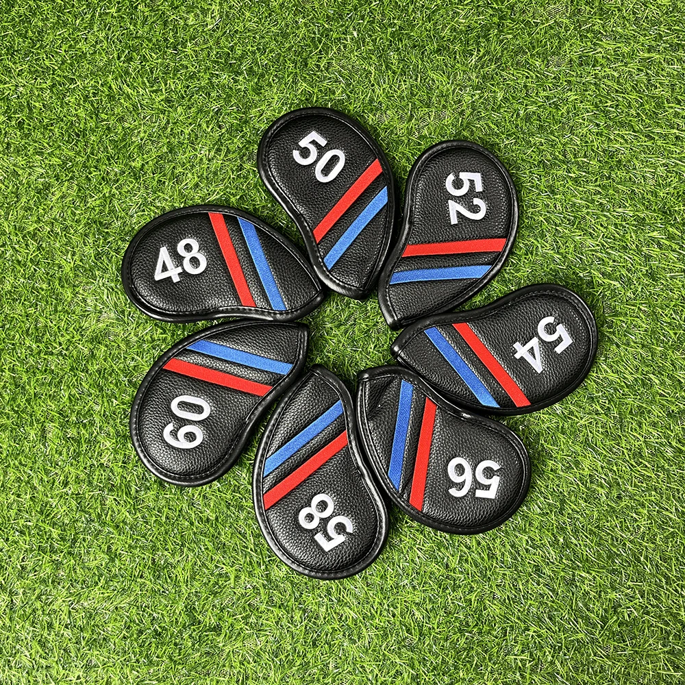 7pc Golf Iron Head Cover, Durable Waterproof Luxury Club Head Cover, Universal Main Iron Rod image 3