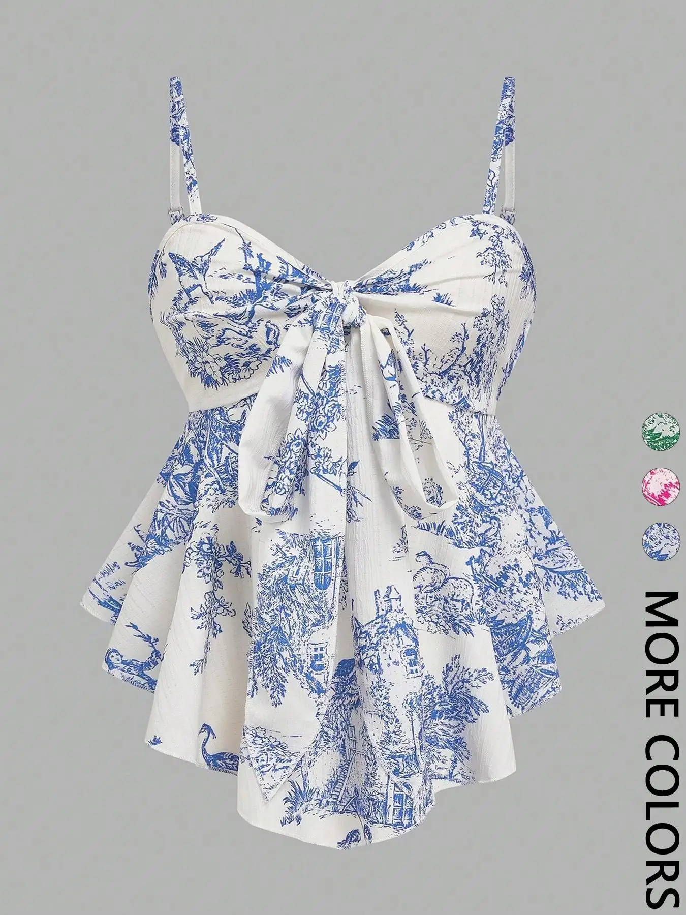 Women's Texture Print Close-Fitting Halter Top Elegant for Vacation Commuting And Daily Wear Single Piece
