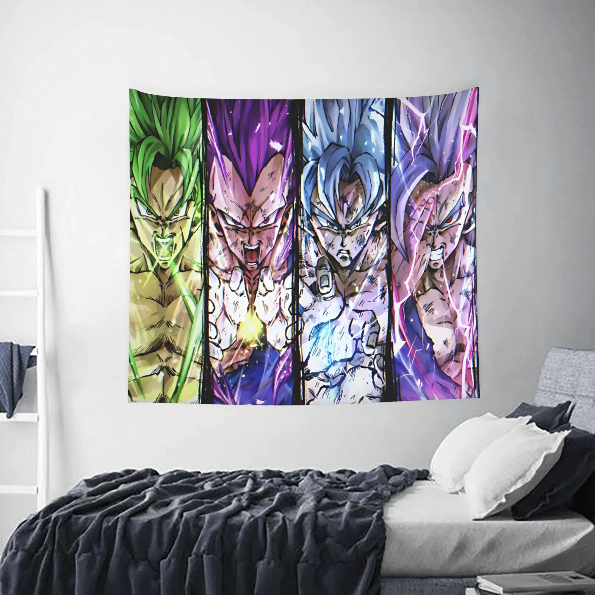 Customized Dragon Ball cutecore Tapestry Bedroom Decoration  Wall Hanging Blanket Tapestry Cool Stuff For Room