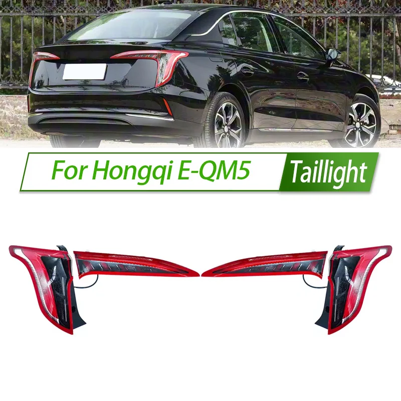 

Для Hongqi E-QM5 автомобильный задний фонарь в сборе, задний фонарь с указателем поворота, замена прямой посадки