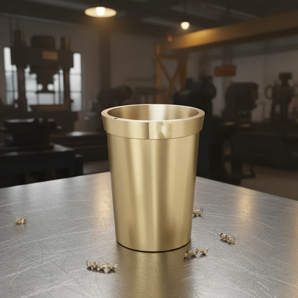 Tin Bronze Bushing Sleeve for PyB 600/PyB 900/PyB 1200 Spring Cone Crusher Self-Lubricating CNC Machined