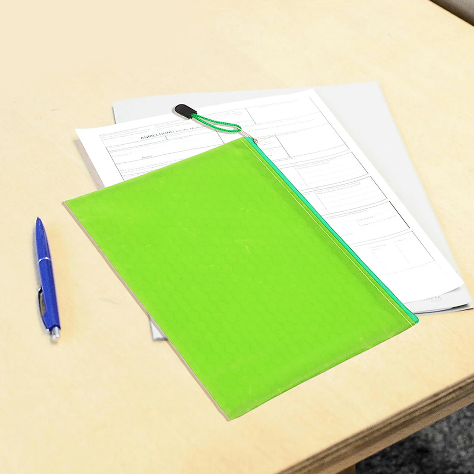 

12pcs File Holder Waterproof Canvas Folder Bags Zipper Document Pouch Office Storage Portable Files Bag Large Capacity Durable