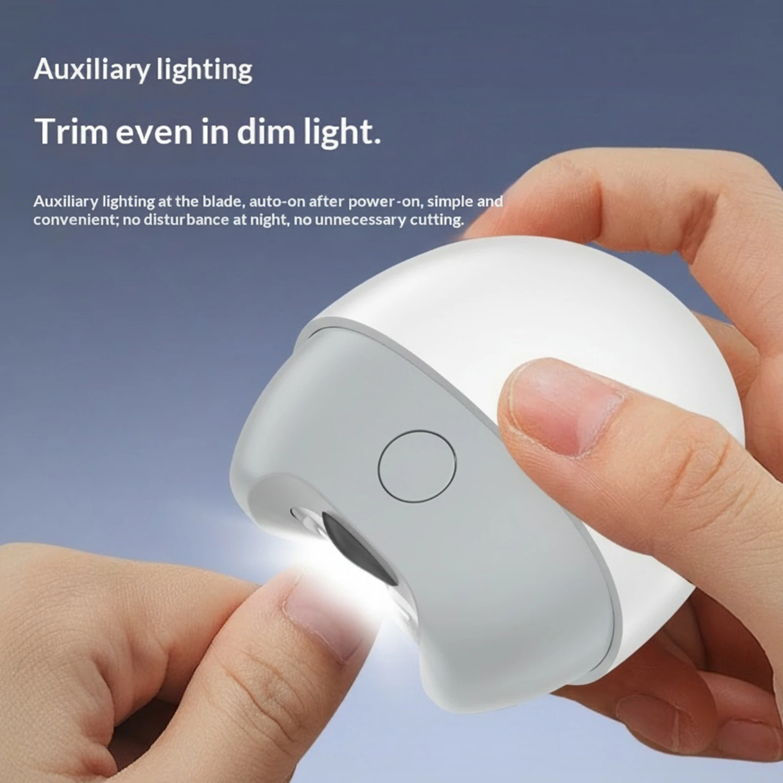 

Electric Nail Clippers Rechargeable Mini Household Nail Trimming Machine for Children Adults Portable Automatic Nail Trimmer
