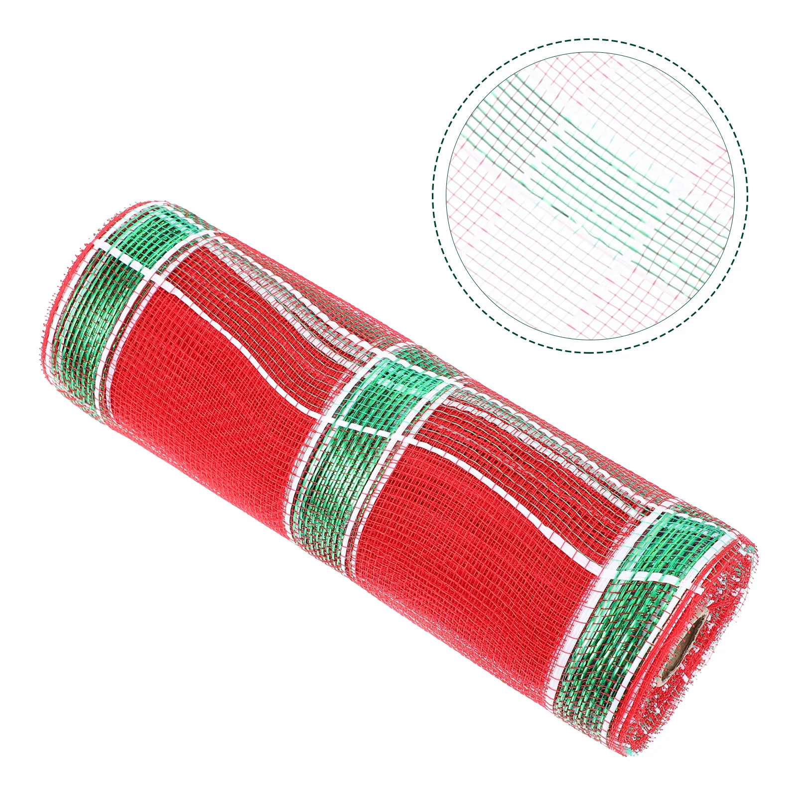 

Fringe Ribbon Christmas Portable Xmas Ornament Unique DIY Craft Ribbons Plaid for Tree