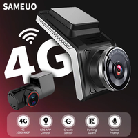 U2000pro 4G Dash Car Camera Front and Rear Dual Lens Auto Dashcam GPS WIFI APP Control 24H Parking Monitor Night Vision Car DVR
