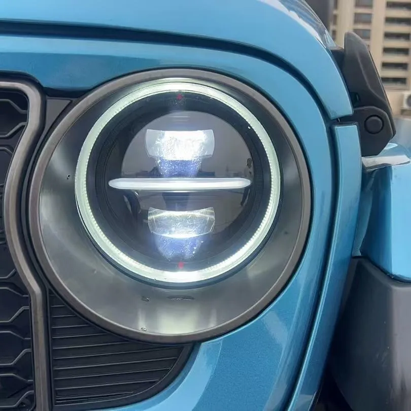 

Suitable for Wrangler Headlights 18-24 Jeep Wrangler Dual Lens Headlights Gladiator LED Headlights