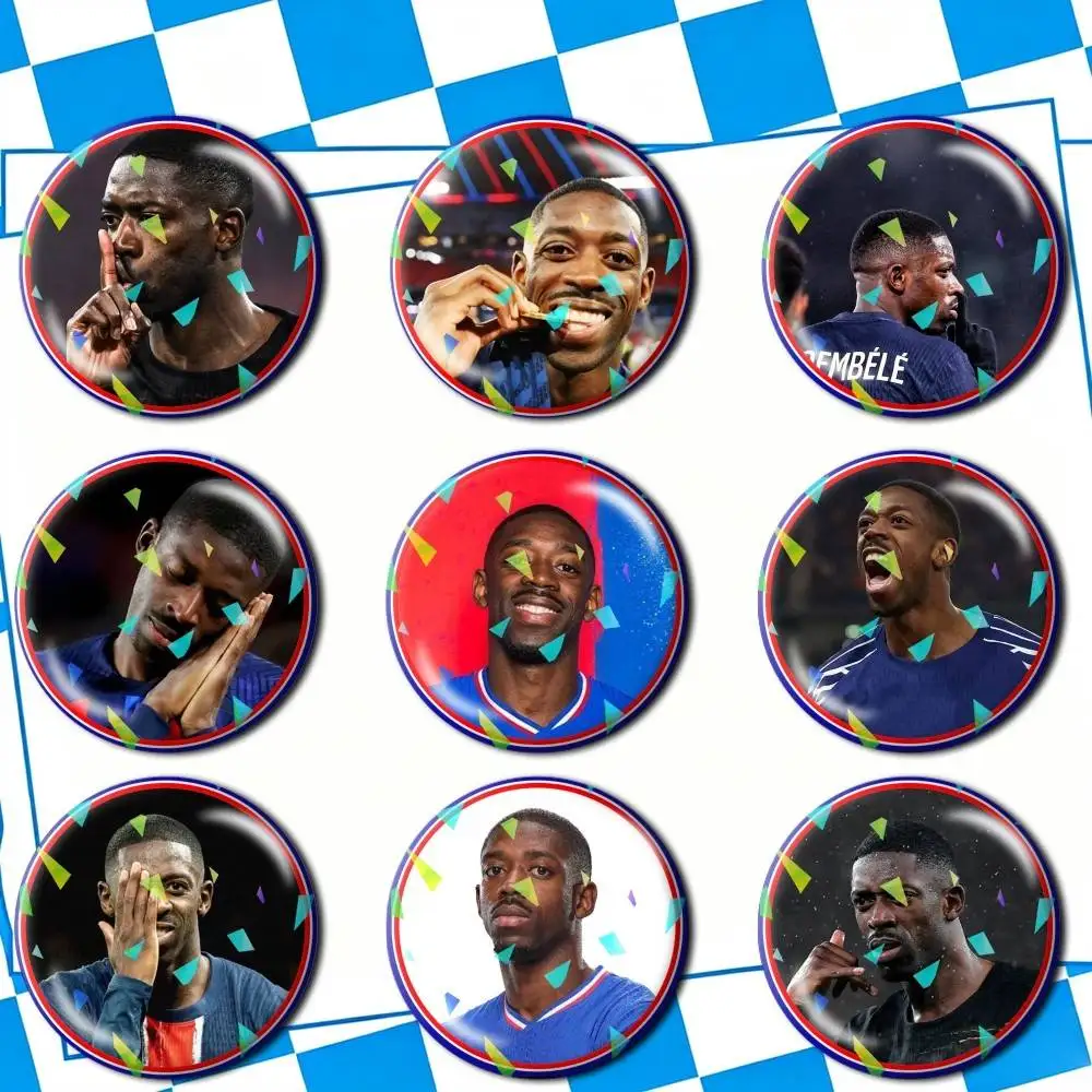 

D-Dembouz 2026 O-Ousmane D-DembeleS-S Brooches Badge Pins Backpack Hat Accessories Friend Gift Creative Accessories