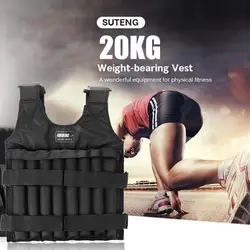 Fine Sewing  Practical 20Kg Loading Weighted Jacket Shock Absorption Weighted Vest Wear-resistant   for Workout