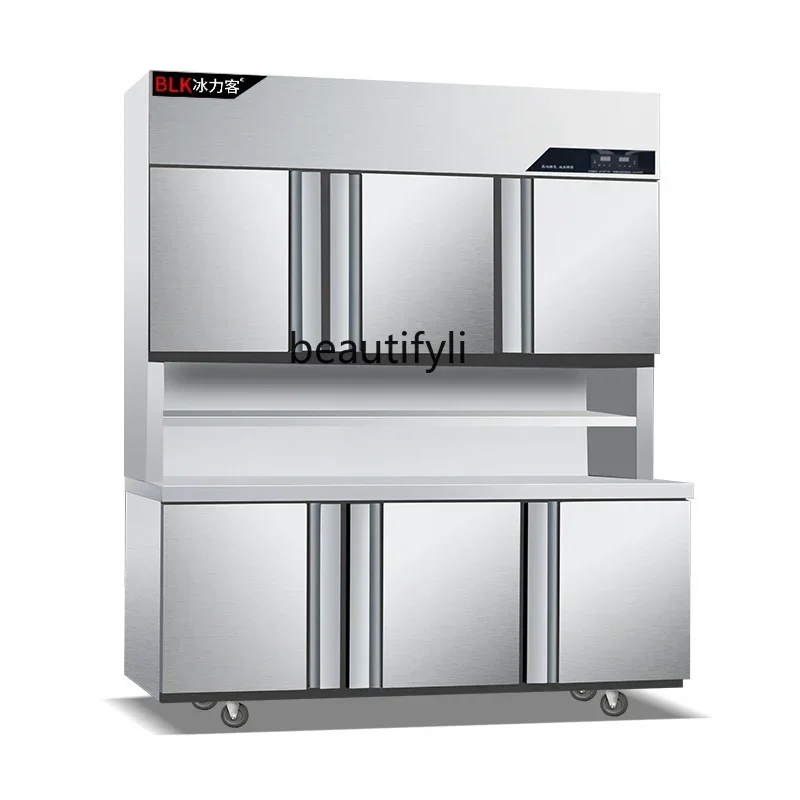 ssK178 workbench, freezer display cabinet, commercial kitchen, fresh-keeping stainless steel intelligent all-in-one machine