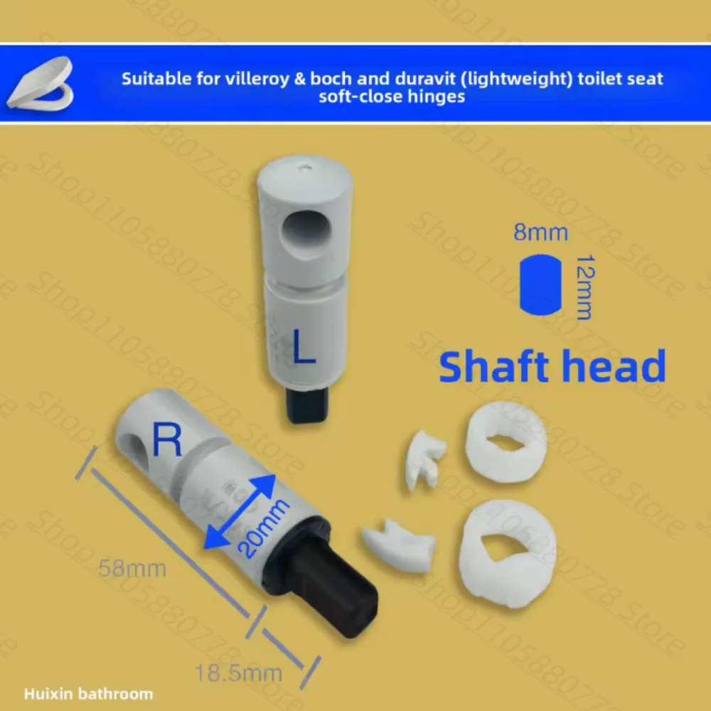 For Duravit Villeroy & Boch Geberit Toilet Seat Hinge Slow Closing Damper Replacement