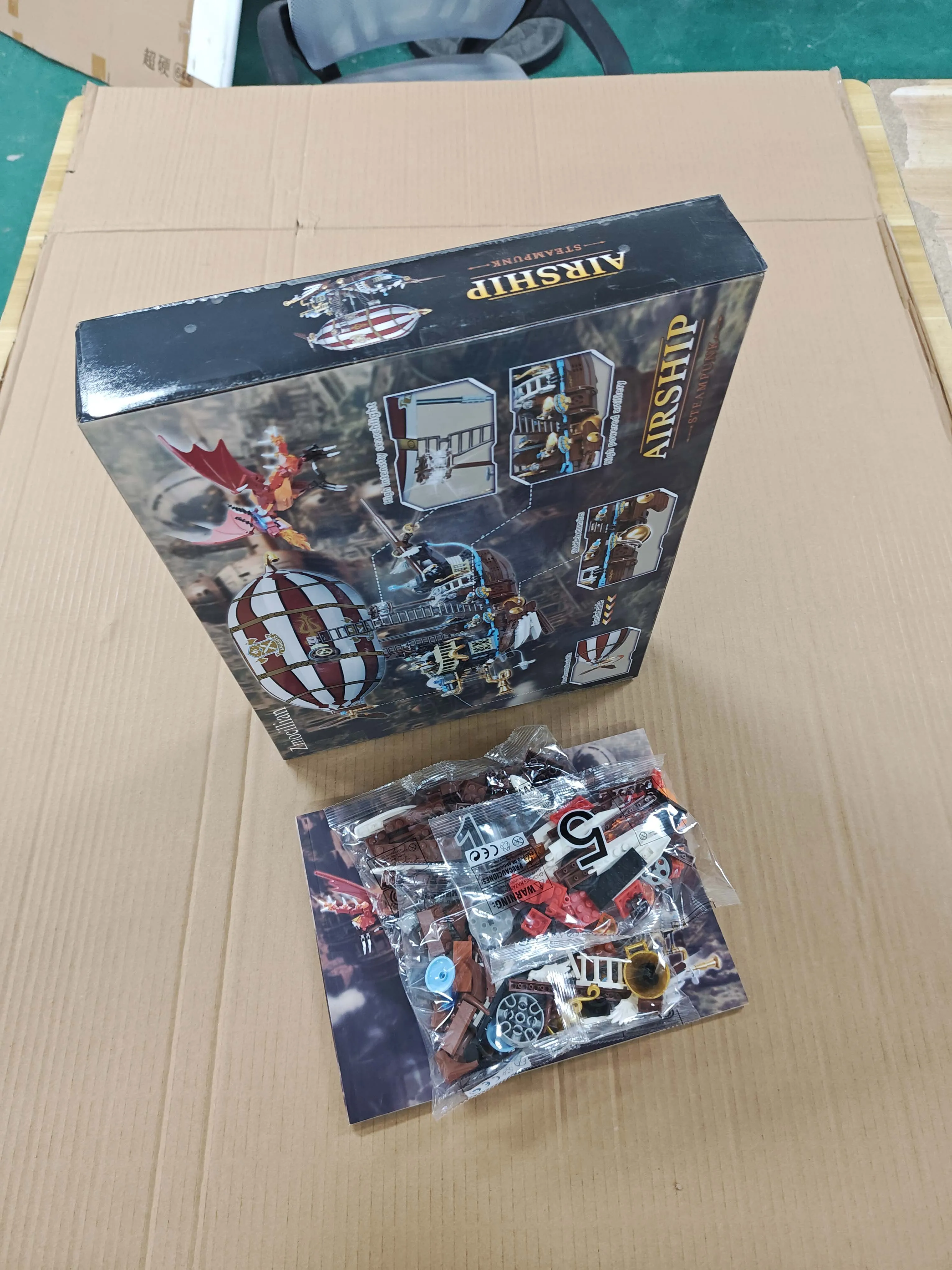 Zmocillian Modular Boat Kit, Airship Building Blocks Sets, Gift Model Ships Kits to Building Blocks for Adults and Teens 1283pcs