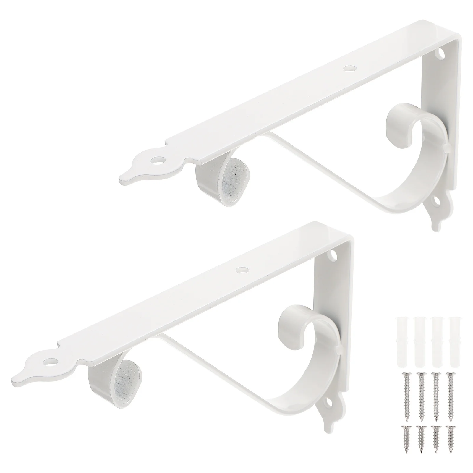 

2 set Thickened Iron Shelf Brackets Heavy Duty Wall Mounted Support For Wooden Shelves Living Room Kitchen Study Floating Shelf