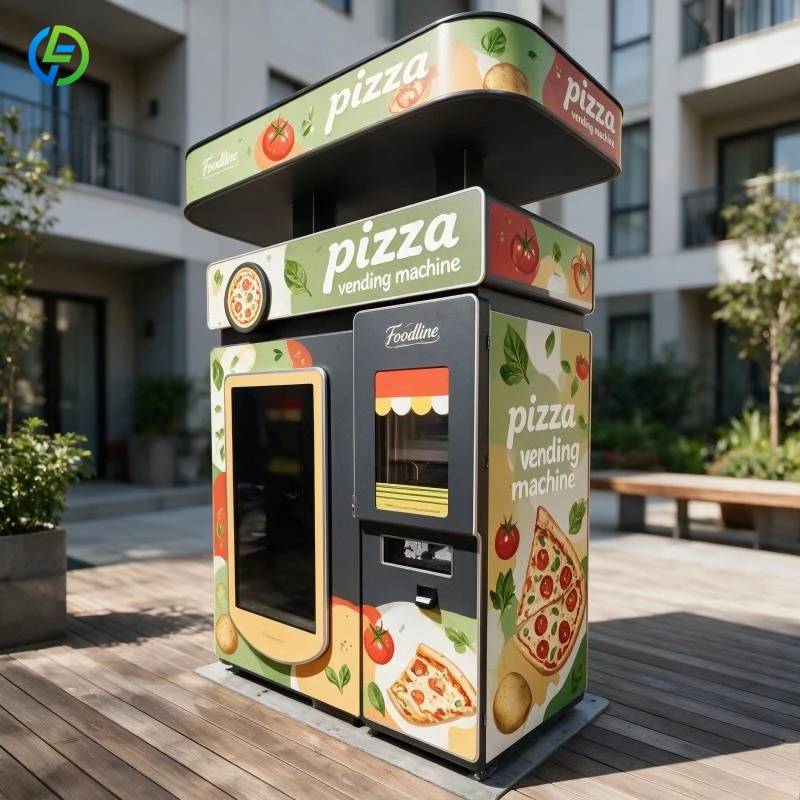 Pizza Vending Machine Supplier Pizza Dispenser Distributeur Automatique Outdoor Pizza Vending Machine for sale FL Customized