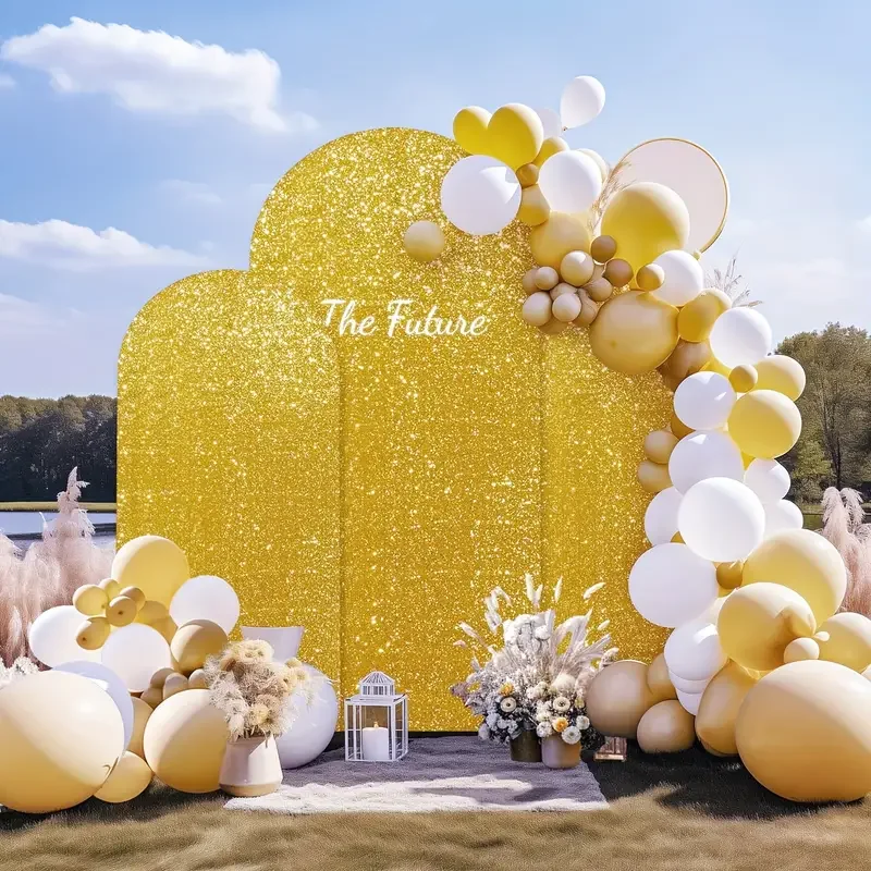 Mocsicka Shiny Arch Background Cover Sparkle Soft Baby Birthday Wedding Photo Backdrop Photography Decor Shooting Props Studio