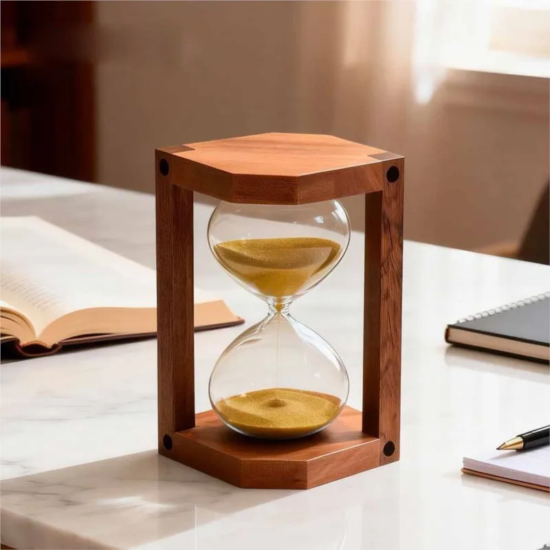 Creative Style Children Glass Hourglass Timer 15 Minute Anti Fall Timer Retro Hourglass Ornament Ancient Style Hourglass ZJ293