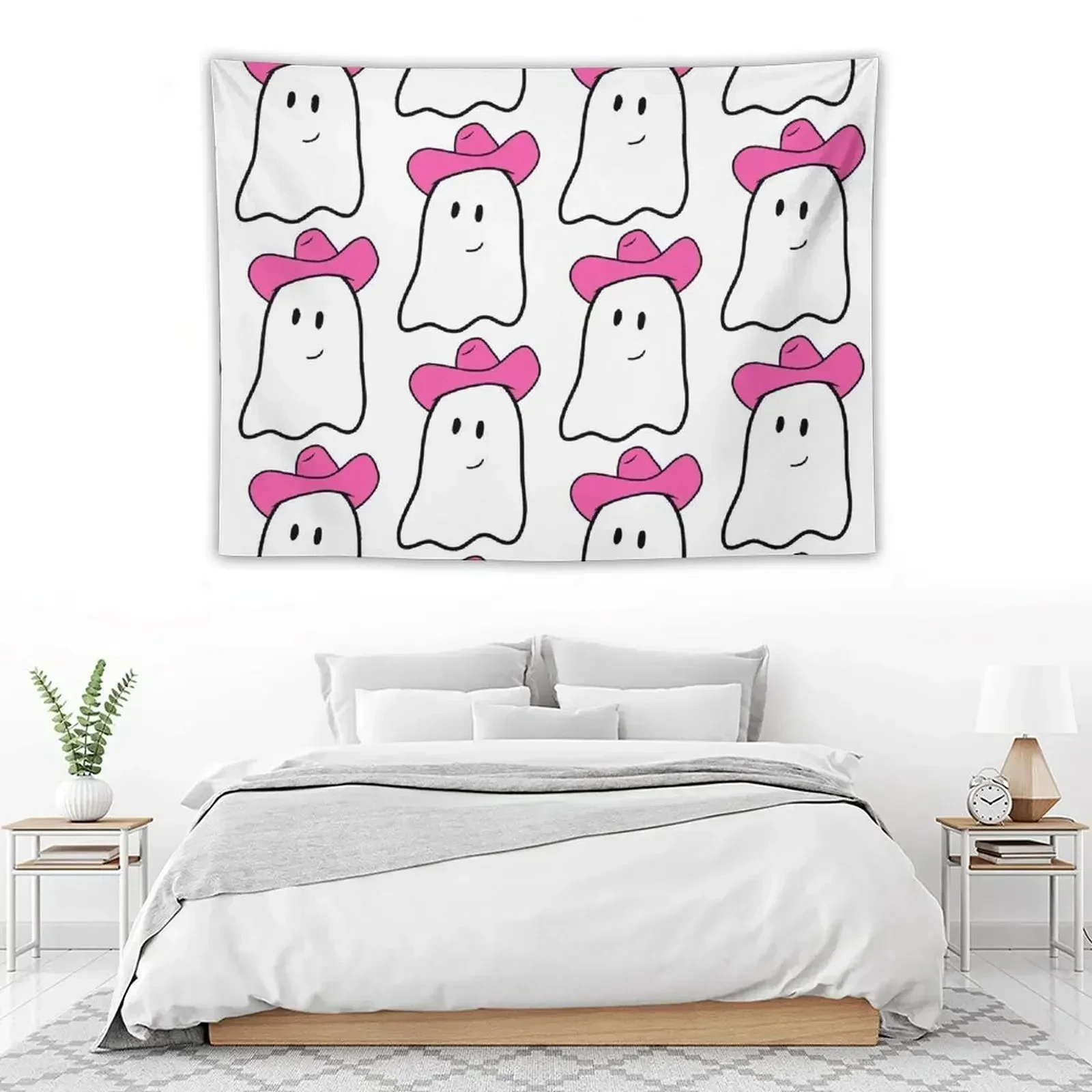 

Yeehaw Ghost Cowgirl Tapestry Cute Room Decor Aesthetic Decoration Tapestry