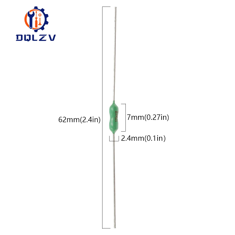 2.4*7mm Axial Lead Green Fuse 125/250V 2.4 X 7 63mA 125mA 250mA 1A 2A 3A 4A 5A 7A 8A 10A Fast Blow PICO Resistance Fuse