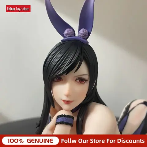New Anime Tifa Lockhart Bunny Girl Prone Pose GK Figure Garage Kit Statue Model Desktop Ornament Collectible Adult Birthday Gift