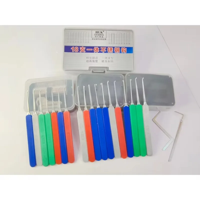 Hot Sale Stainless Steel Single Hook Unlocking Lock Smith Tool Lock Pick Set