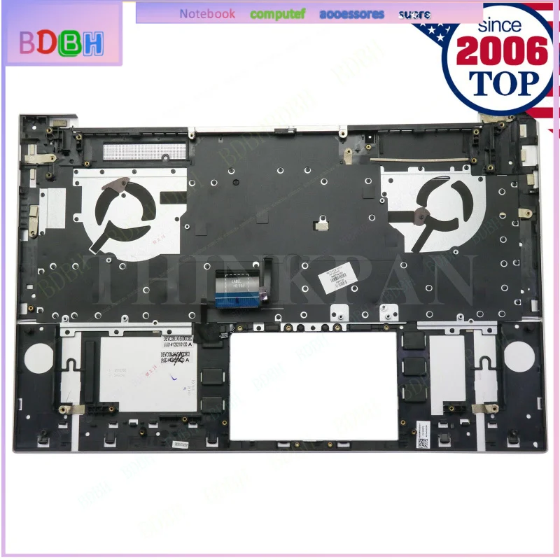 For HP 17-CH 17M-CH 17T-CH 17-CH1035NR Palmrest Backlit Keyboard Silver US