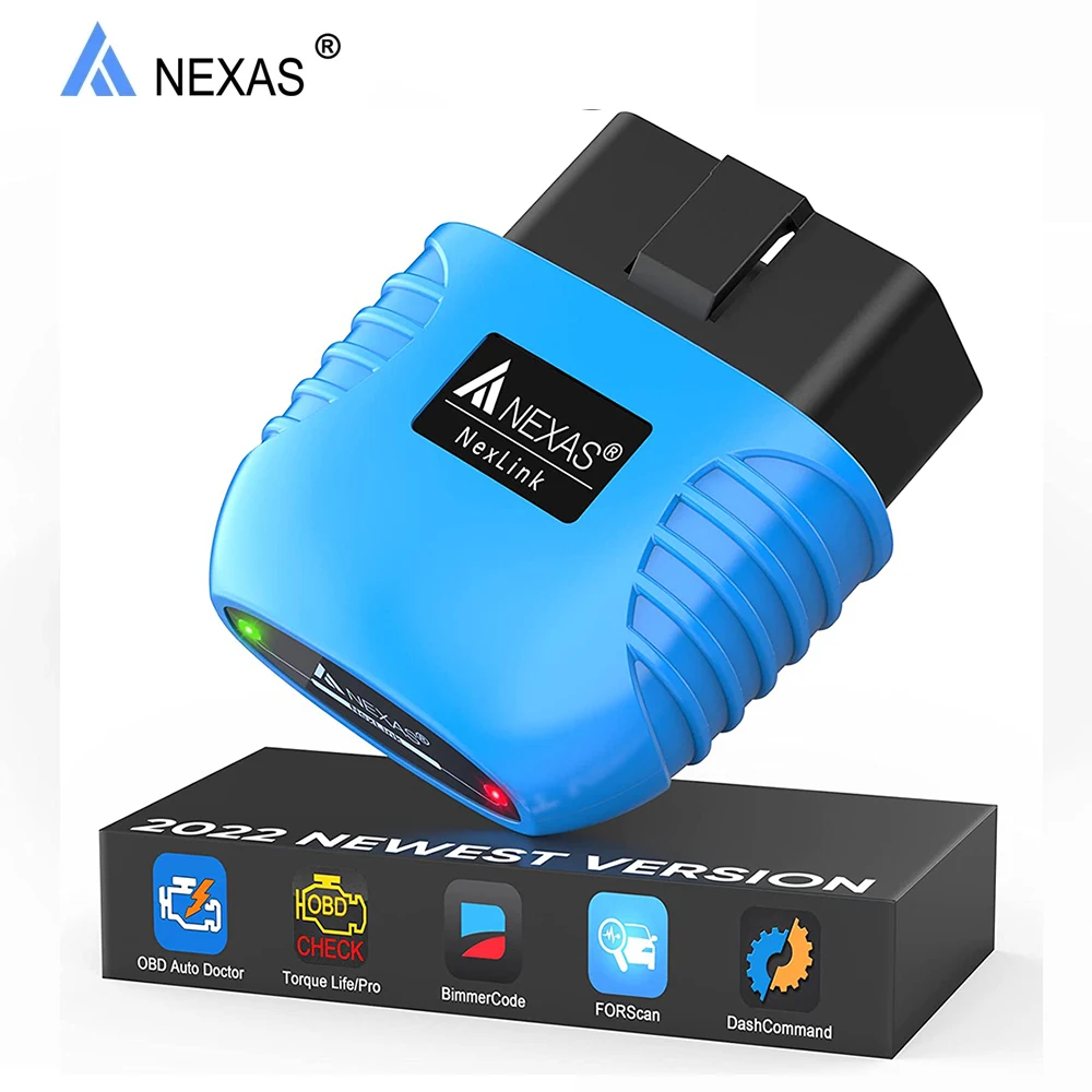 

Диагностический сканер NEXAS NexLink OBD2, считыватель кодов двигателя, диагностический сканер EOBD OBD2 для IOS, Android, Windows