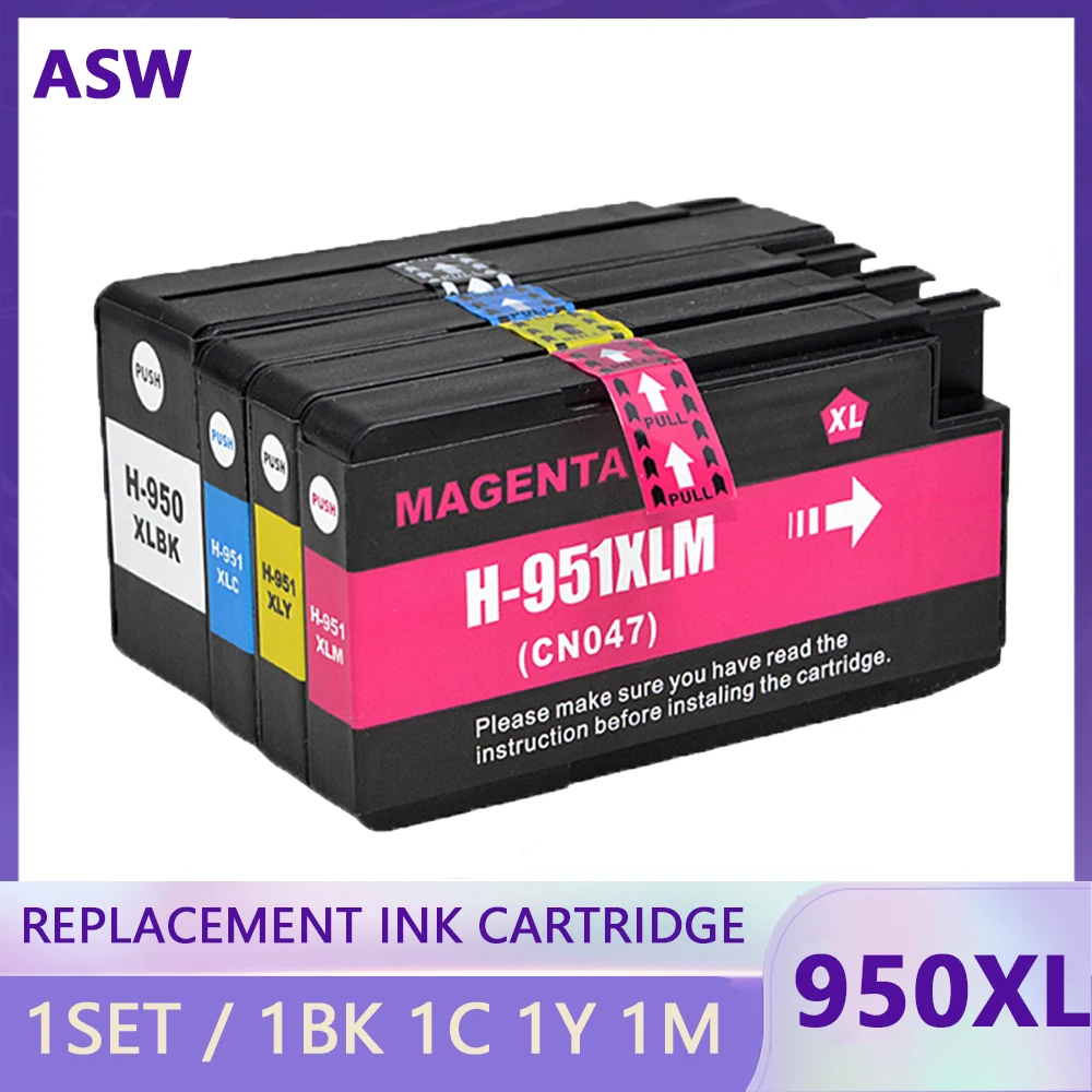 Сменный картридж для HP 950XL 951XL 950 951 XL, чернильный картридж для HP Officejet Pro 8100 8600 8610 8620 251dw 276dw