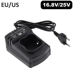 Carregador portátil de bateria de lítio recarregável, fonte de energia para chave de fenda elétrica, EUA e UE, DC 12V 16.8V 25V, 100-240V, 80 cm, 100cm