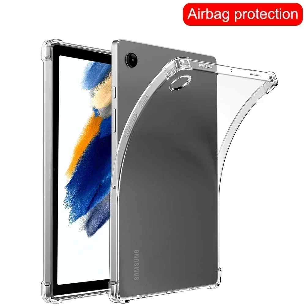 Étui pour tablette Samsung Galaxy Tab A, A7, A8 Dock Lite, 8.0 ", 9.7", 10.1 ", 10.4", 10.5 ", 2020", 2022, 2019, TPU Airbag Protection Soft Cover