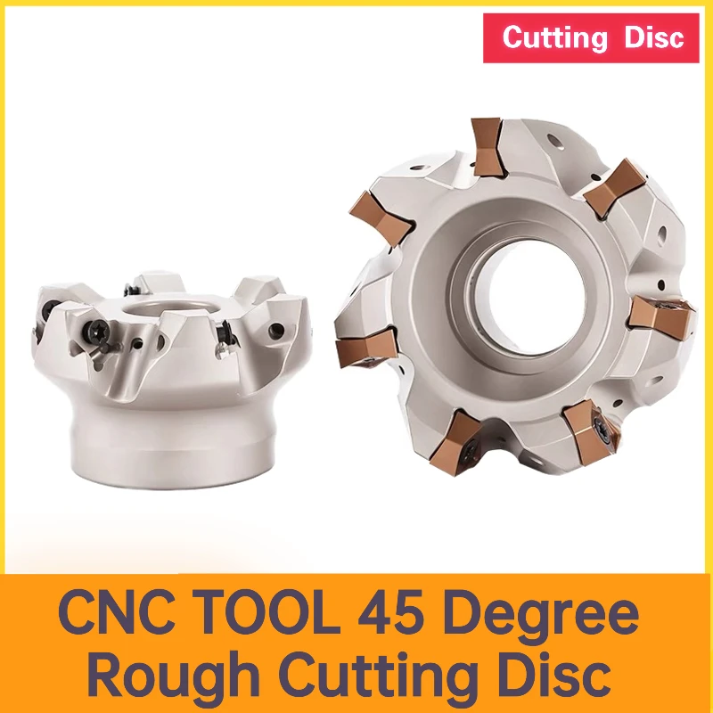 CNC TOOL 45 Degree Rough Cutting Disc SNMX1205 Feed Milling Cutter Disc SNMX 45° SN12 Heavy Cutting Fast Feed Milling Cutter