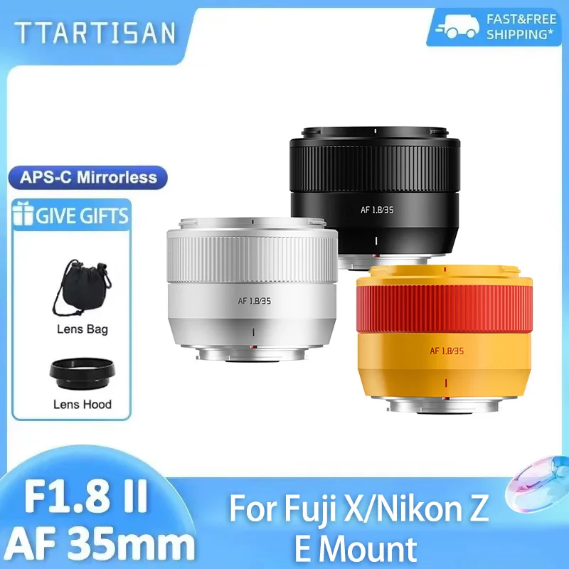 

TTArtisan 35mm F1.8 II Auto Focus Camera Lens APS-C Large Aperture for Fuji X Fujifilm XF mount XA1 XA10 XE3 XE4 XS10 XT30 X100