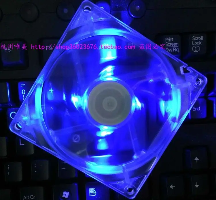 NEW AVC 9025 9225 9CM 4lines PWM control speed 12V double ball bearing blue light LED cooling fan