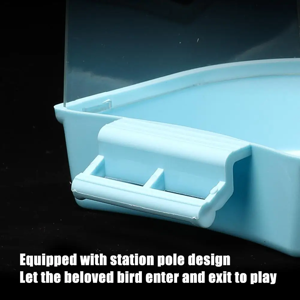 Hanging Bird Bath Box, Parakeet Shower Caged ,Parrot Bath Box Bird For Pet Brids For Canary, Budgerigar, Cockatiel,Parrots P5C2