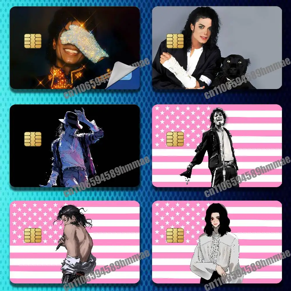 

For Singer Songwriter Dancer M-Michael J-Jackson Sticker Skin Credit Bank Campus Film Card Cover Self-adhesive Decoration