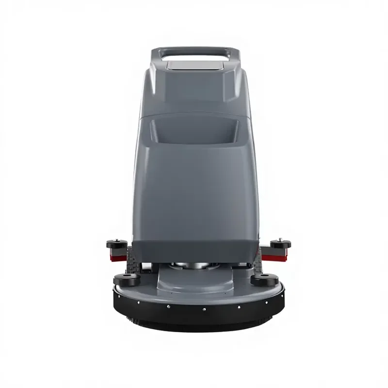 Agricultural Cleaning Machine-Manual Concrete Scrubber Vacuum with Cold Water Cleaning 24V/100AH Battery