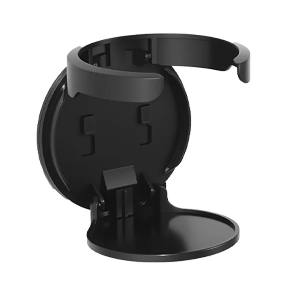 Durable Wall-Mounted Round Cup Holder Self-Adhesive Space-Saving Drink Holder Foldable Multipurpose Wall Bottle Rack