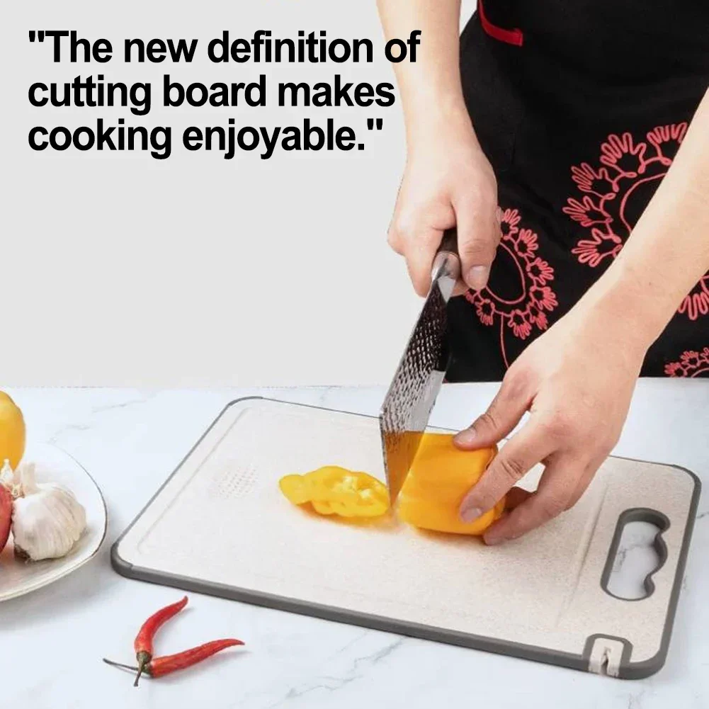 Culinary Companion Double Sided Stainless Steel Chopping Board for All Food Preparation Tasks at Home or Outdoors