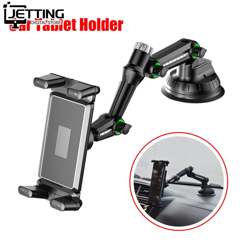 

1pc Car Tablet Holder Long Arm Suction Cup Mount for iPad Pro Air 4-13'' Tablet SUV Truck Vehicle Lift Uber Windshield Window