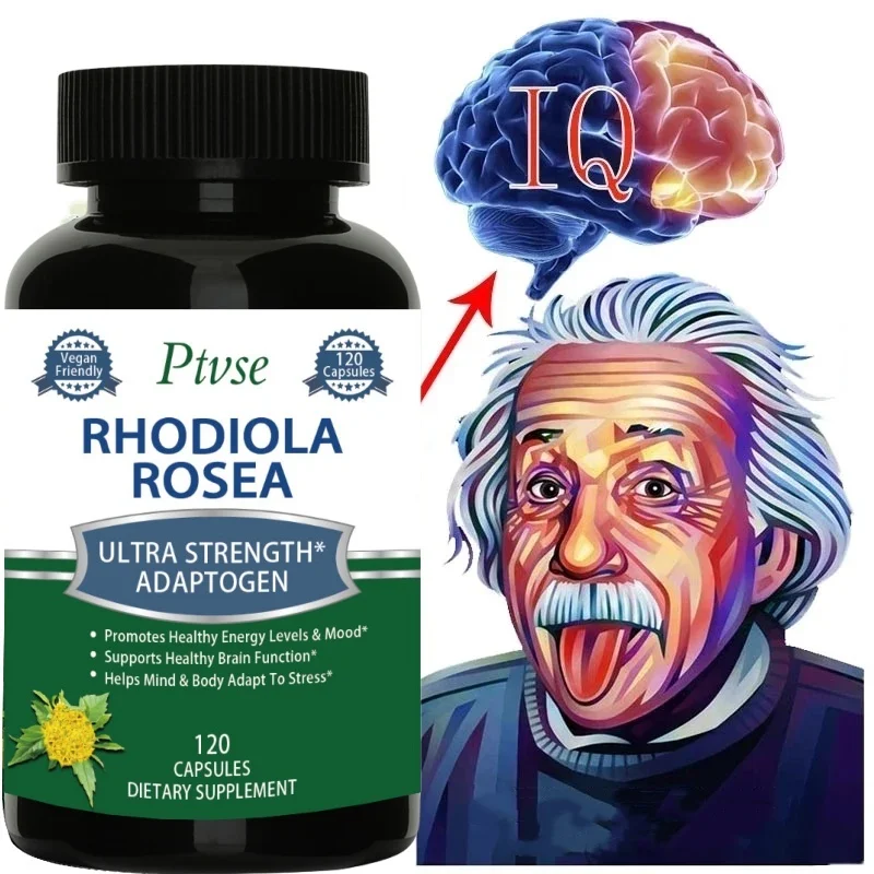 Rhodiola Rosea - Rhodiola Rosea for Energy, Stress Relief, Mood Support and Focus To Enhance Athletic Performance Brain Function