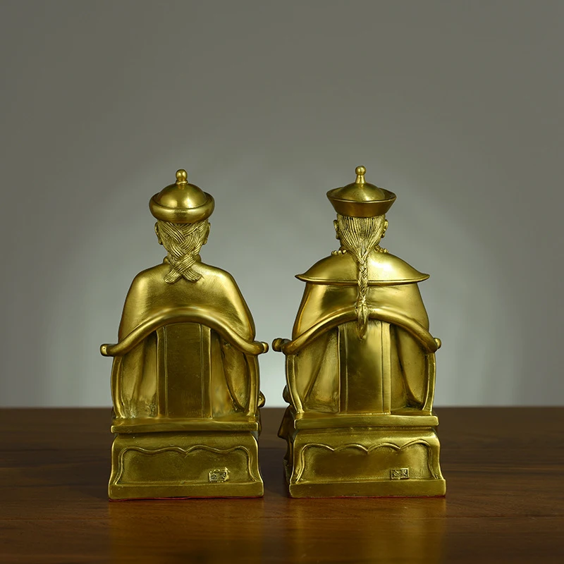 Brass Statue Of And Tai Nai Buddha, San Taiye Ornaments For Home Buddhist Shrines, Hu Huang Changmang Craf