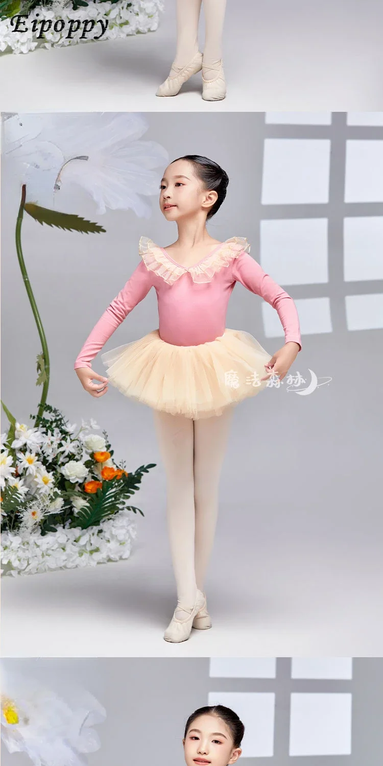 Children's Dance Practice Clothes Autumn and Winter New Female Treasure National Chinese Dance Gymnastics Clothes Ballet Body