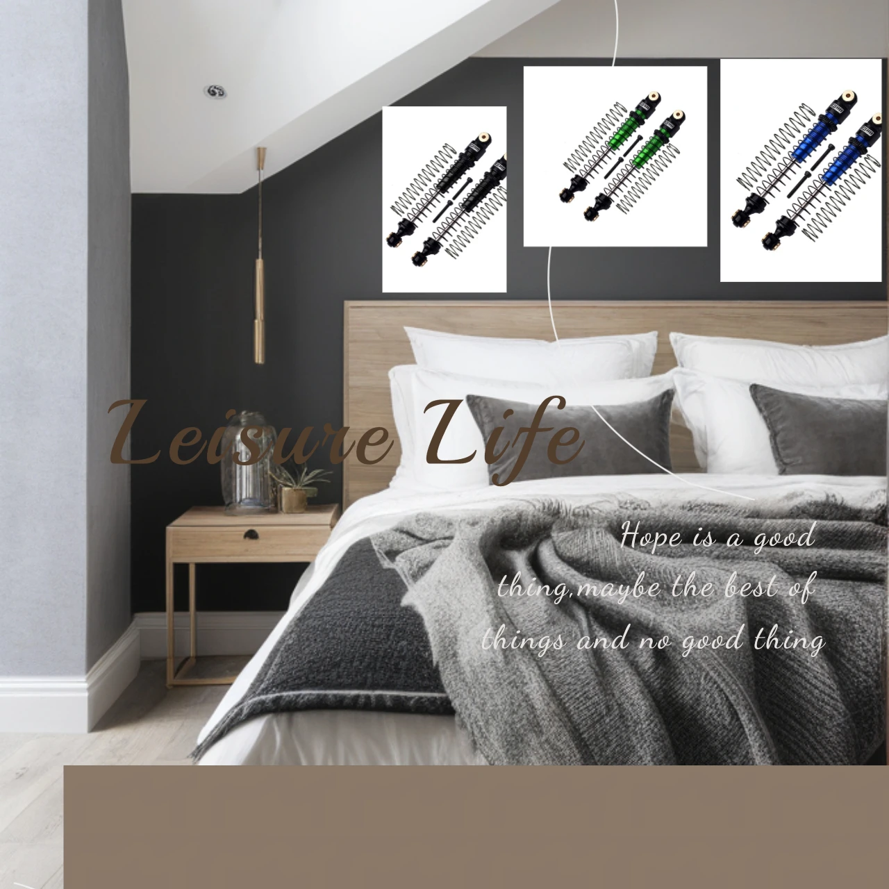 

Алюминиевый передний и задний демпфер GPM для осевого осевого, 1/24, AX24, XC-1, 4WS Crawler, матовый RTR