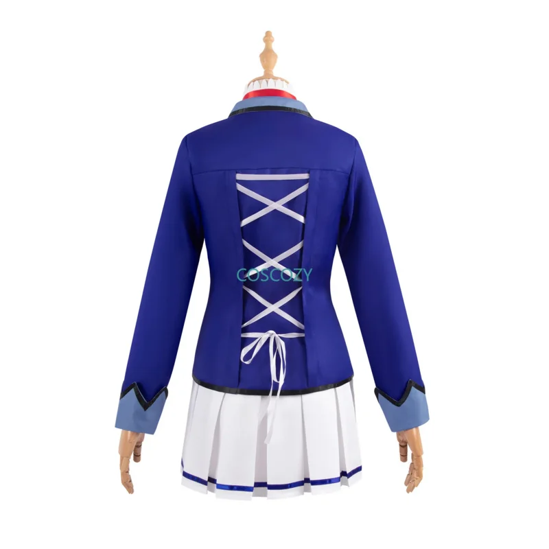 2025 New Woman Clothes Hoshimiya Ichigo Cosplay Costume Skirt Coat Shirt Anime Women Girl Blue SchoolGirls Uniform Set Wig Avali