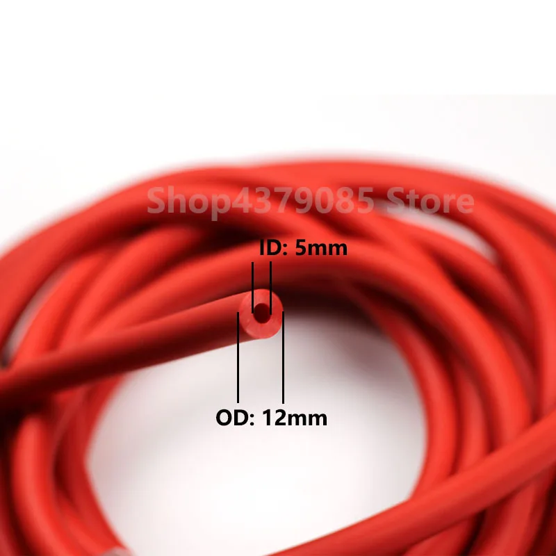 1-3m 50120 Latex Rubber Tube 12mm OD Stretch Strap Elastic Rope for Fitness Resistance Training